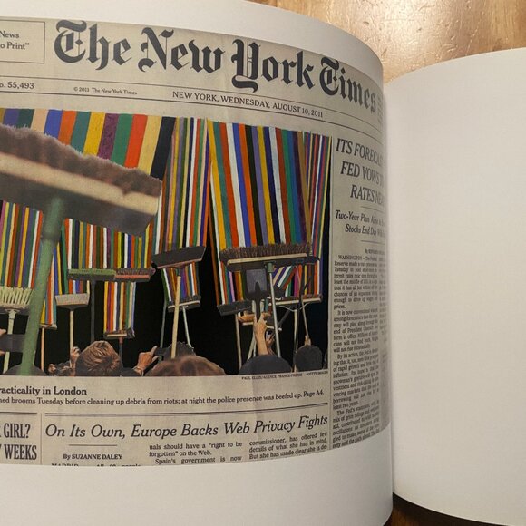 Fred Tomaselli The Times by Fred Tomaselli HC 2014 Coffee Table Book - Picture 8 of 9